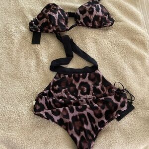 Kendall & Kylie Leopard Print Swimsuit